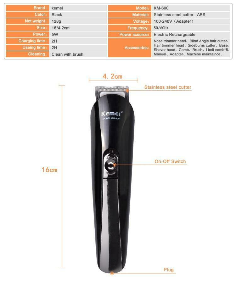 Rechargeable Hair Trimmer ium Hair Clipper