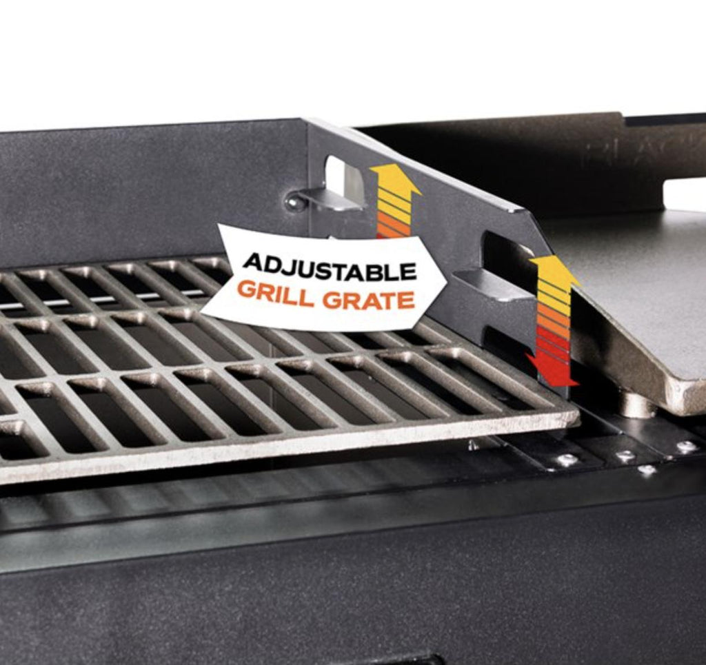 Griddle and Charcoal Grill Combo Flat Top Gas Hibachi Station