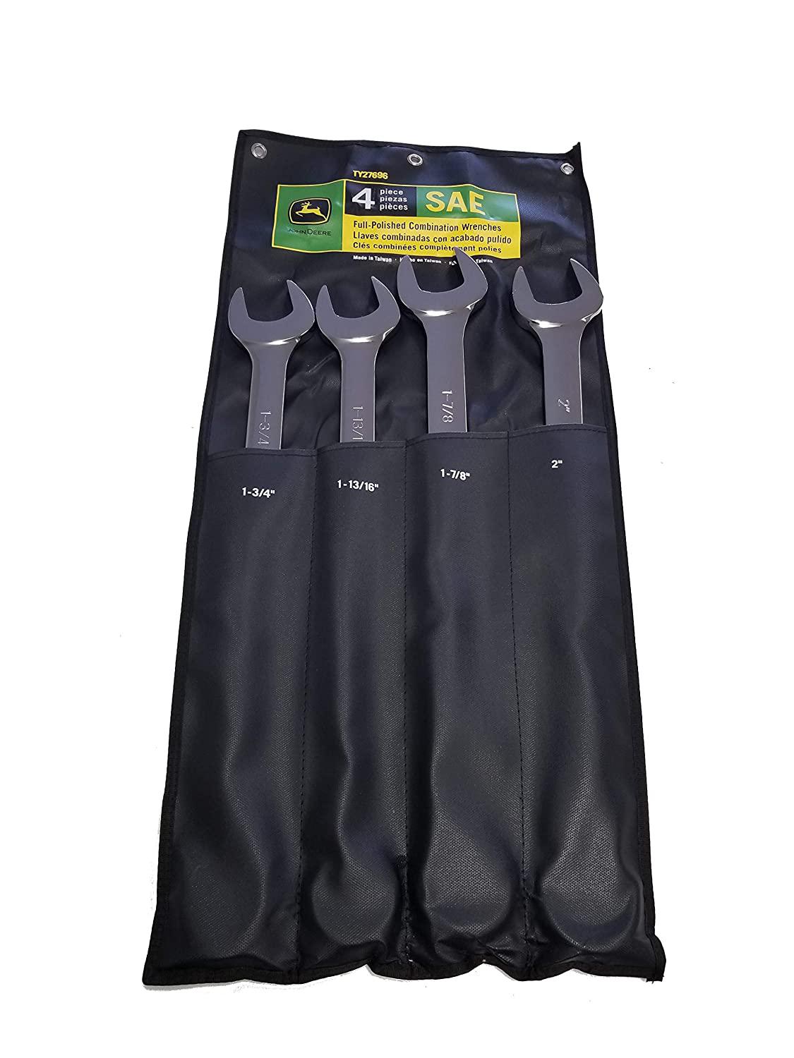 John Deere Full-Polished SAE Combination Wrench Set - TY27696