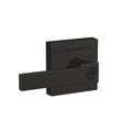 Custom Northbrook Matte Black Upland Trim Keyed Entry Door Lever