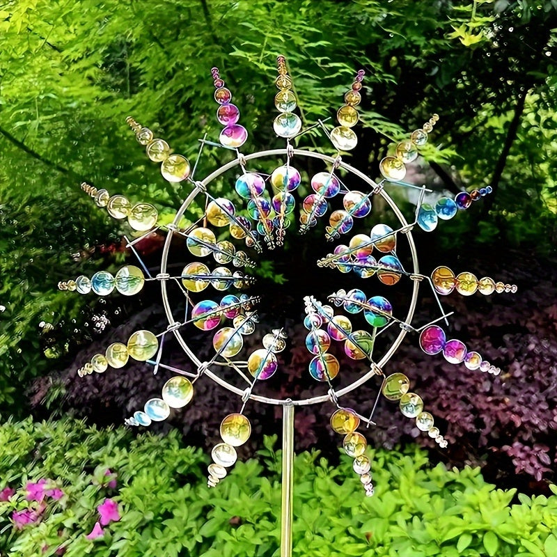 Unique And Amazing Metal Wind Spinner 3D Wind Catcher Metal Outdoor Patio Decor Metal Windmill Spinner For RV Outdoor Garden