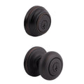Juno Venetian Bronze Exterior Entry Door Knob and Single Cylinder Deadbolt Combo Pack Featuring SmartKey Security