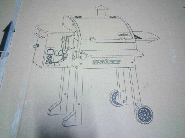 PG24MZG SmokePro Slide Smoker Fold Down Pellet Grill Black New