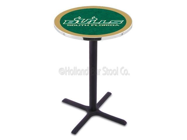 L211B36SouFla 36 In. Black Wrinkle South Florida Pub Table