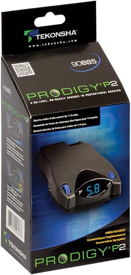 Tekonsha 90885C Prodigy P2 Universal Super Intelligent High Powered Electronic Trailer Brake Control System