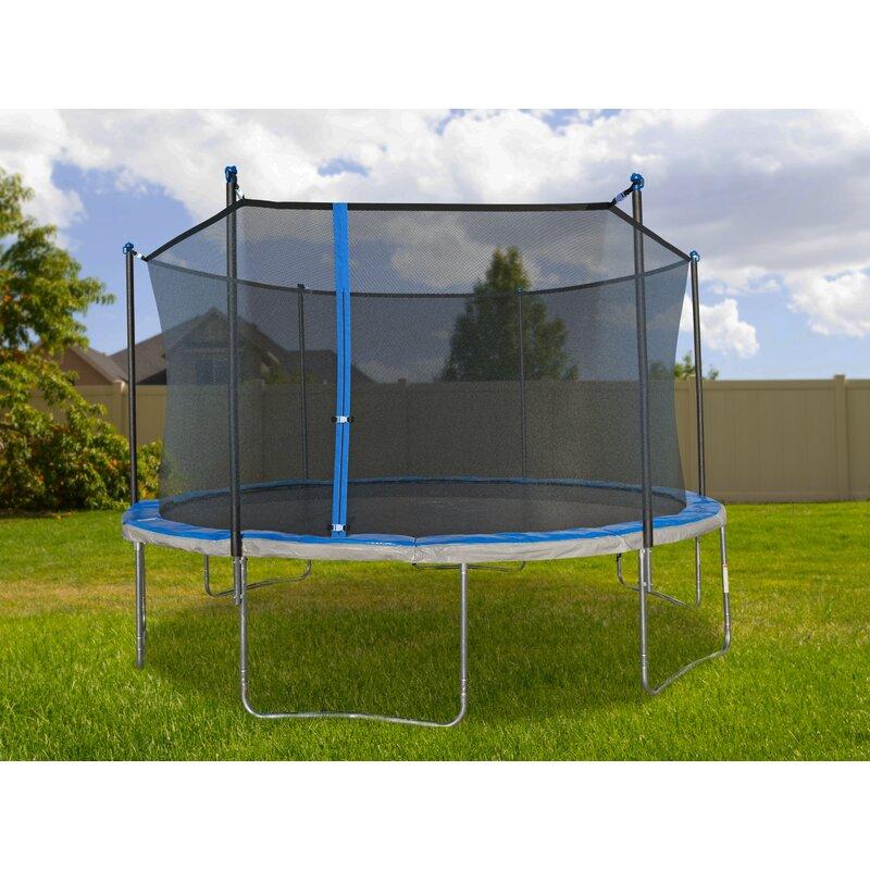 Tru -Jump 14' Trampoline with Enclosure, Blue