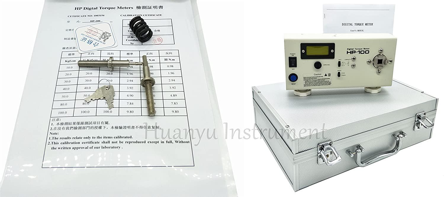 Huanyu HP-100 Digital Torque Meter Torsion Meter Screw Driver Wrench Measure Tester With Calibration Certificate