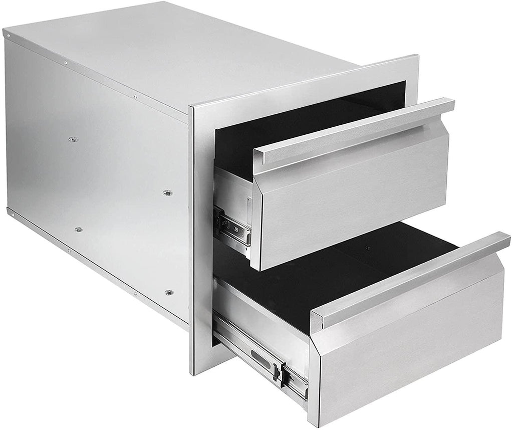 Seeutek Outdoor Kitchen Drawers  Steel, 14W X 14.4H X 23.2D Inch Flush