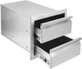 Seeutek Outdoor Kitchen Drawers  Steel, 14W X 14.4H X 23.2D Inch Flush