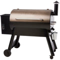 Outdoor Pellet Grill Porcelain-Coated 4-Wheels Barrel Steel Black