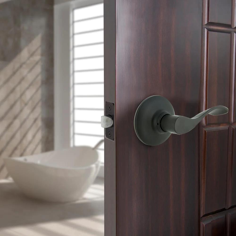 Zacoti Matte Black Hall/Closet Door Lever