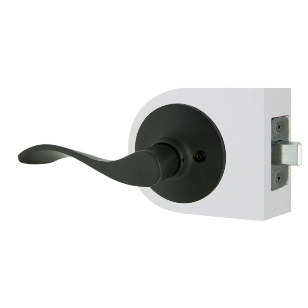 Zacoti Matte Black Hall/Closet Door Lever