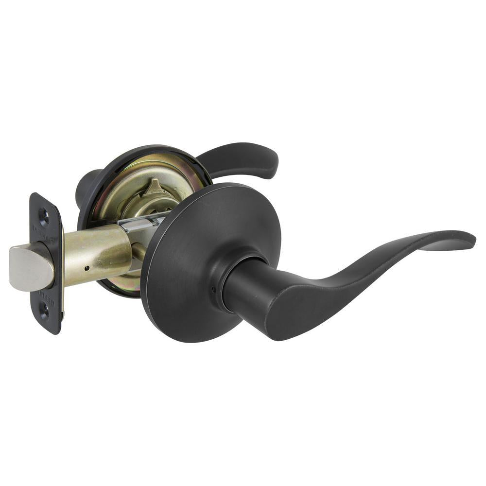 Zacoti Matte Black Hall/Closet Door Lever