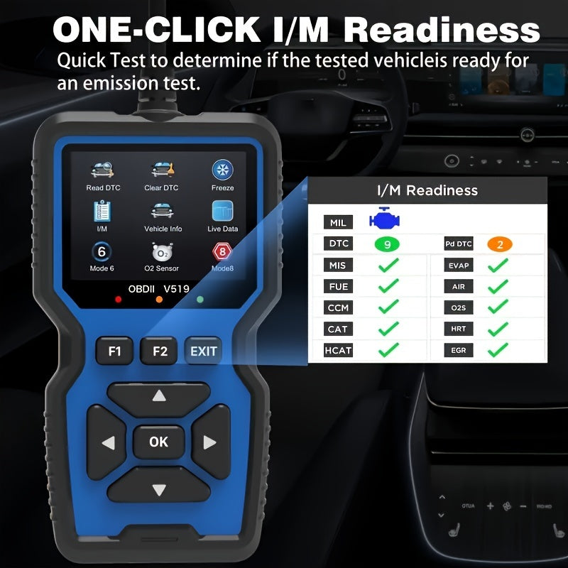 OBD2 Scanner Live Data Professional Mechanic OBDII Diagnostic Code Reader Tool For Check Engine Light
