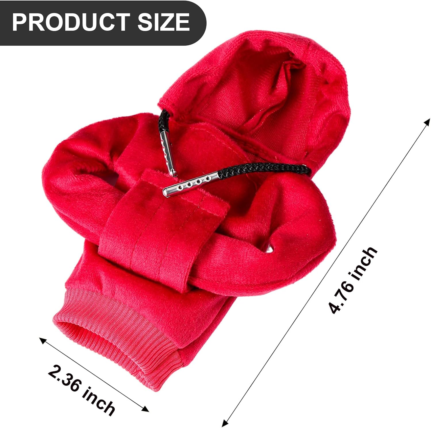 ZHSMS Gear Shift Cover, Universal Shift Knob Cover, Funny Sweater Hoodie for Gearshift, 4.7 Inch Car Shifter Stick Protector Decoration(Khaki/Red/Blue)
