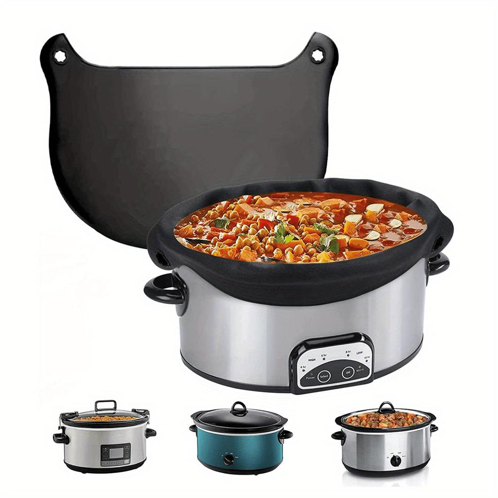Silicone Slow Cooker Liners, Reusable CooLiner For 6-8 Quarts Slow Cooker, Leakproof Dishwasher Safe Cooker Bags Liners For Oval Or Round 7 8QT Slow Cooker.