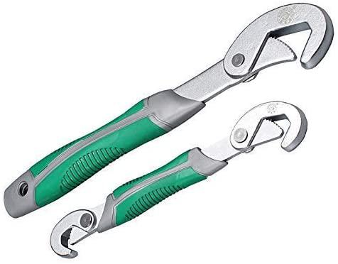 Peixiang Sturdy 2Pcs Universal Wrench Set Snap and Grip Key Wrench 6-32mm for Nuts and Bolts Multi-Function Hand Tools Household Tool Sets Safety