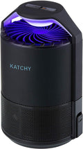 Katchy Indoor Insect Trap - Catcher &amp; Killer for Mosquitos, Gnats, Moths, Fruit Flies - Non-Zapper Traps for Inside Your Home - Catch Insects Indoors with Suction, Bug Light &amp; Sticky Glue (Black)