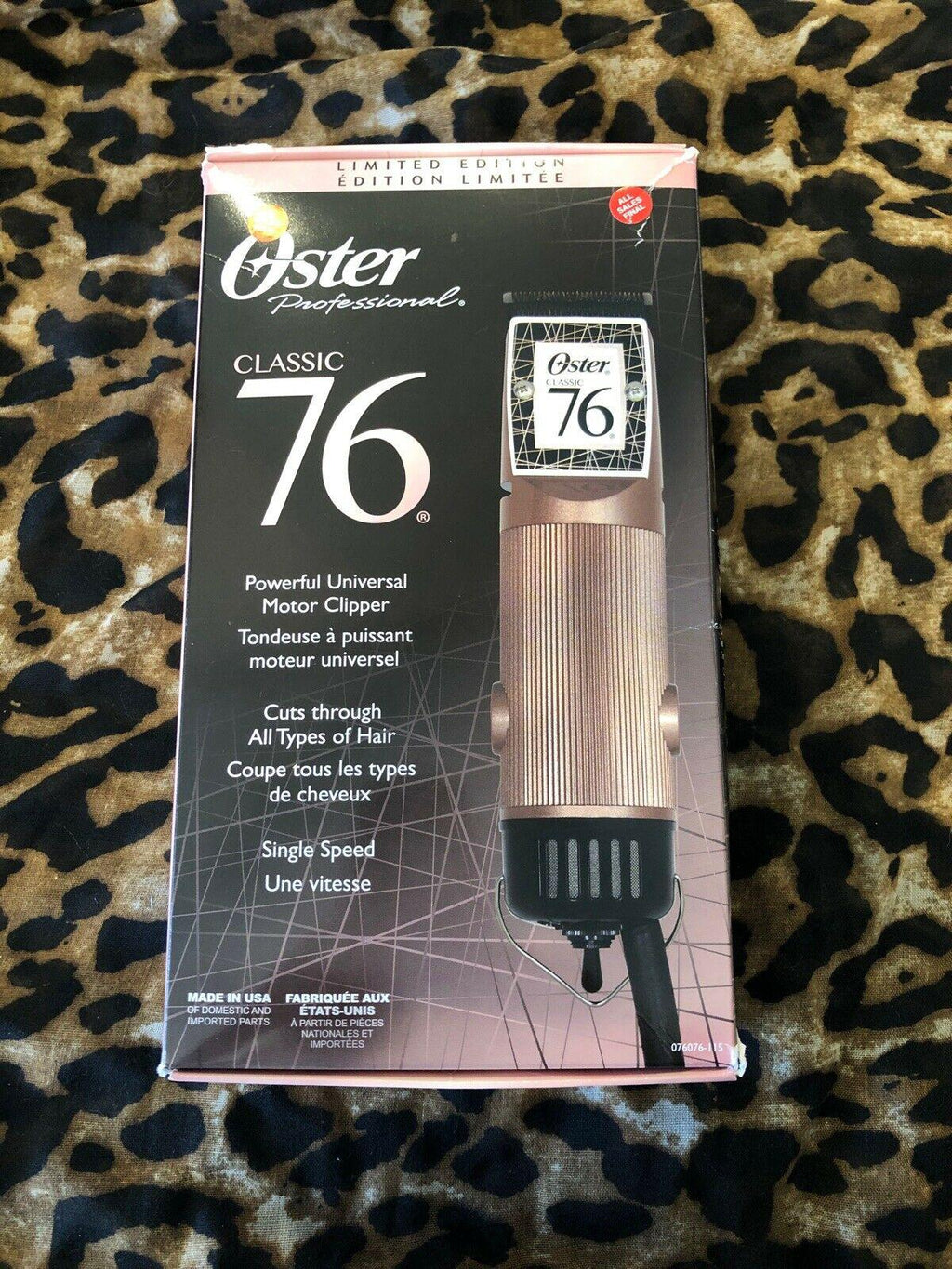 OSTER CLASSIC 76 Hair Clippers LIMITED EDITION ROSE GOLD & 000 Blade  Barber