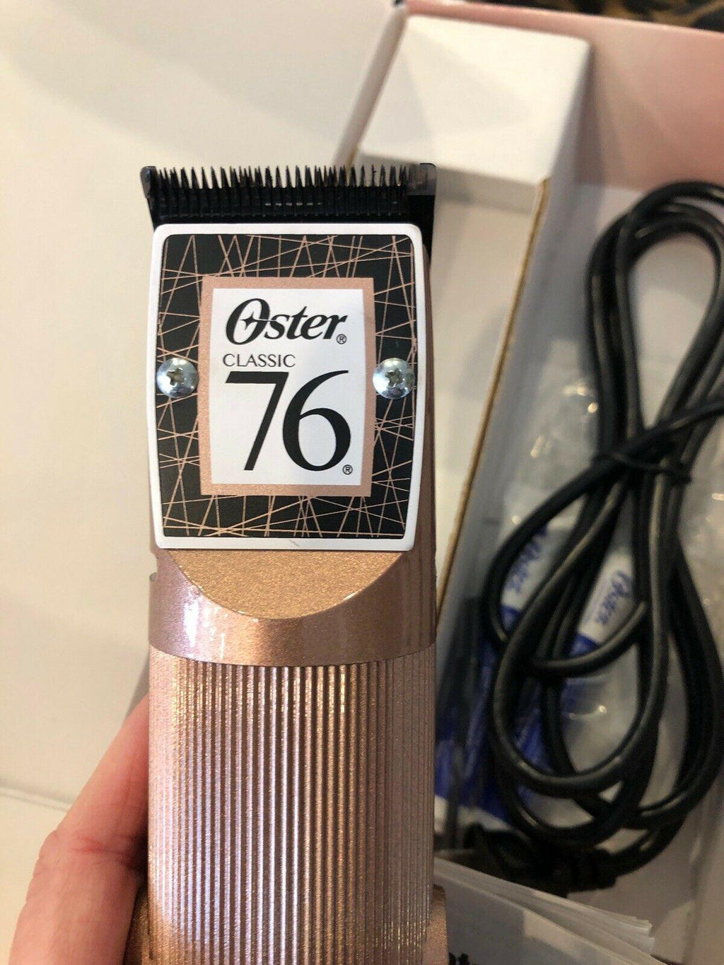 OSTER CLASSIC 76 Hair Clippers LIMITED EDITION ROSE GOLD & 000 Blade  Barber