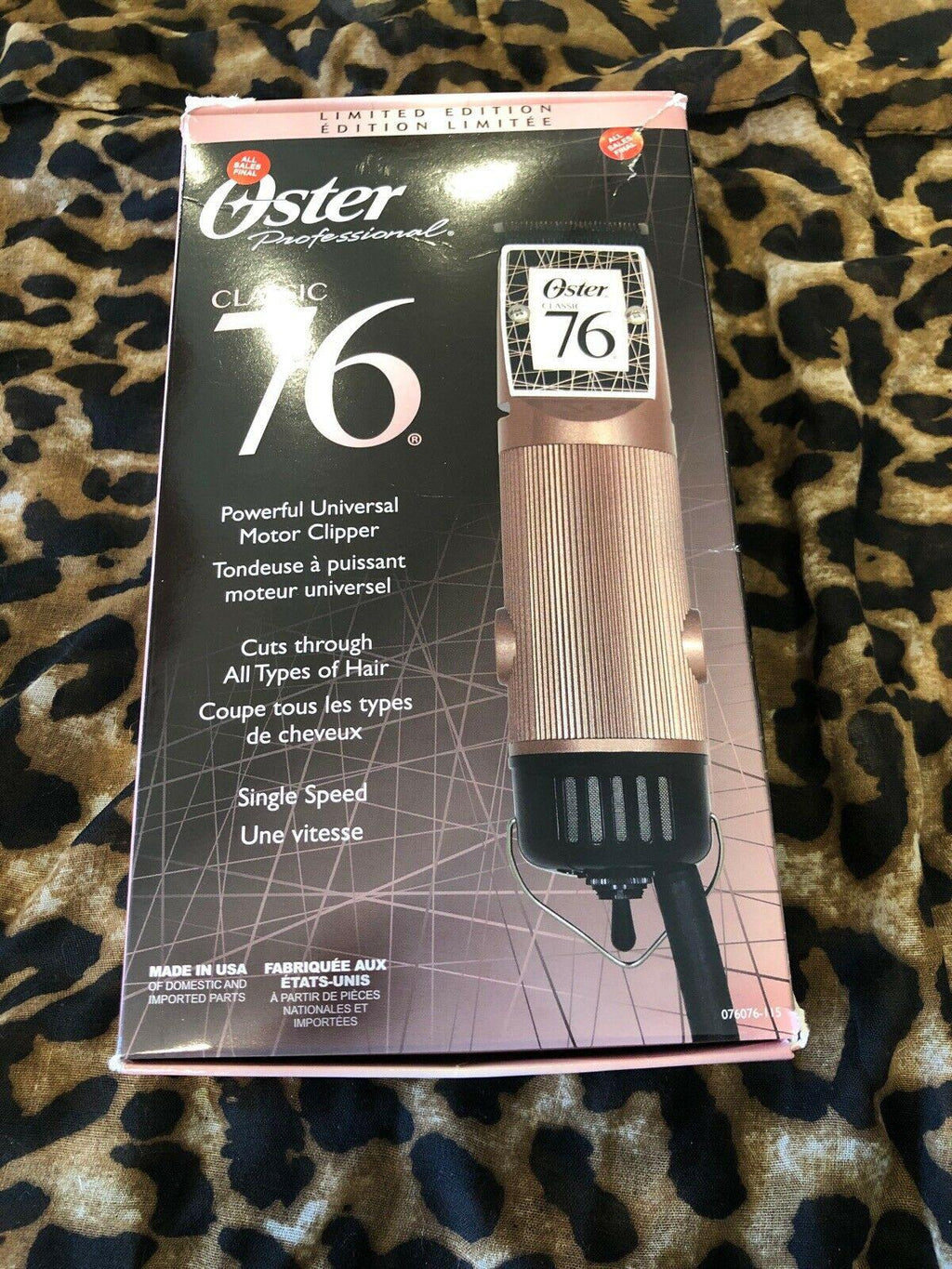 OSTER CLASSIC 76 Hair Clippers LIMITED EDITION ROSE GOLD & 000 Blade  Barber