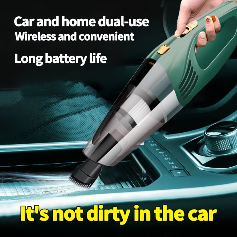 Car Mounted Wireless Vacuum Cleaner With Strong Power And LarSuction Mini Hand-held Car Vacuum Cleaner Household Indoor Small