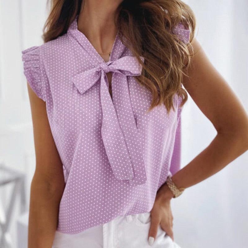 elegant sleeveless ruffles