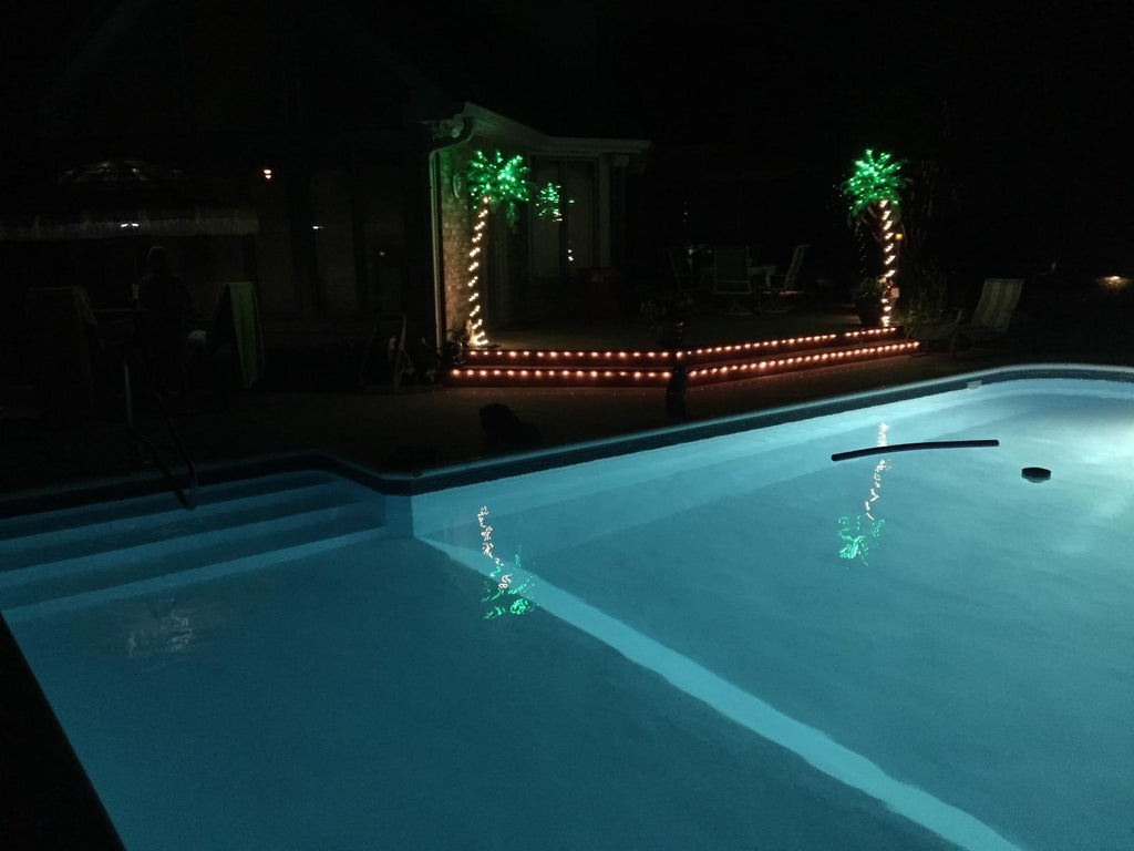 Lightshare 7 Feet Pre-Lit Palm Tree, 96 Warm White LED Lights