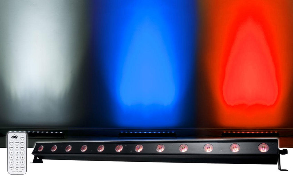 American DJ ADJ UB 12H 41.75" RGBAW+UV LED DMX Wash Light Bar+Fog Machine