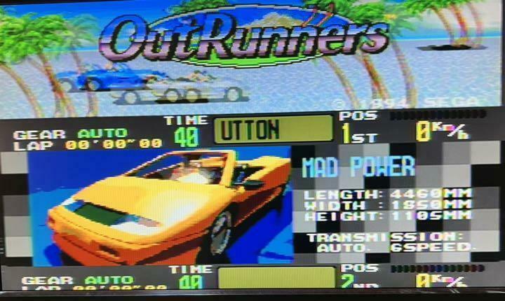 Mega Drive Software Outrunners