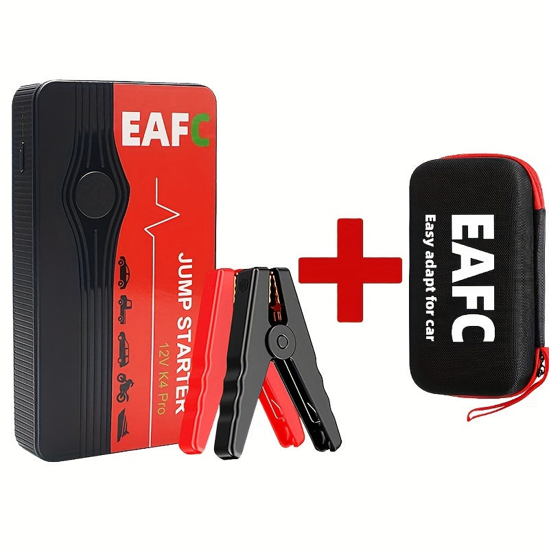 Never Get Stranded Again: Portable Car Jump Starter Battery Power Bank For Emergency Boosting