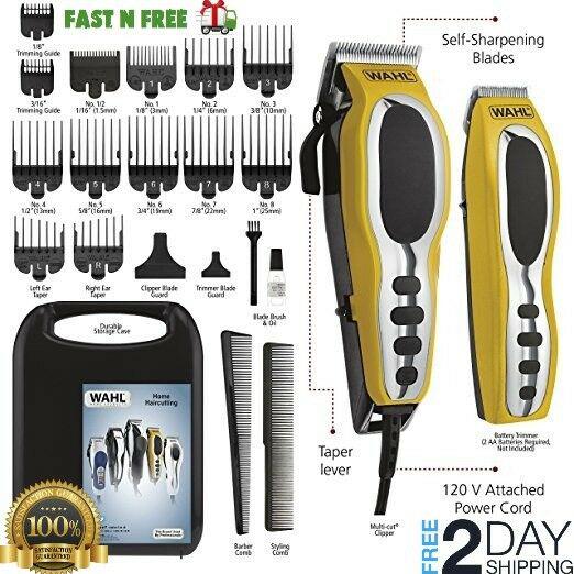 Wahl Electric Professional Hair Cut Clippers Cutter Tool Salon Barber Set Home