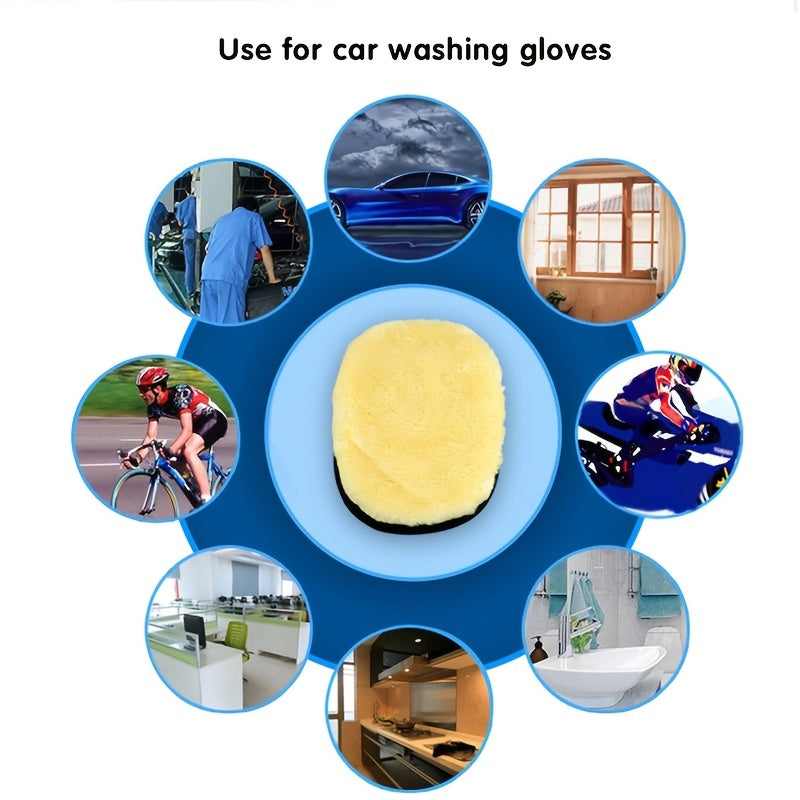 Car Brush Cleaner Wool Soft Gloves 15*25cm Car Cleaning
