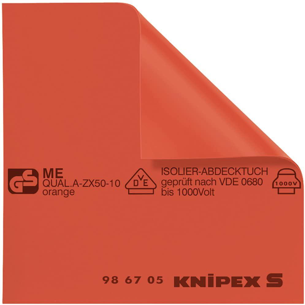 KNIPEX Tools - Rubber Insulating Mat, 40" x 40", 1000V Insulated (986710)