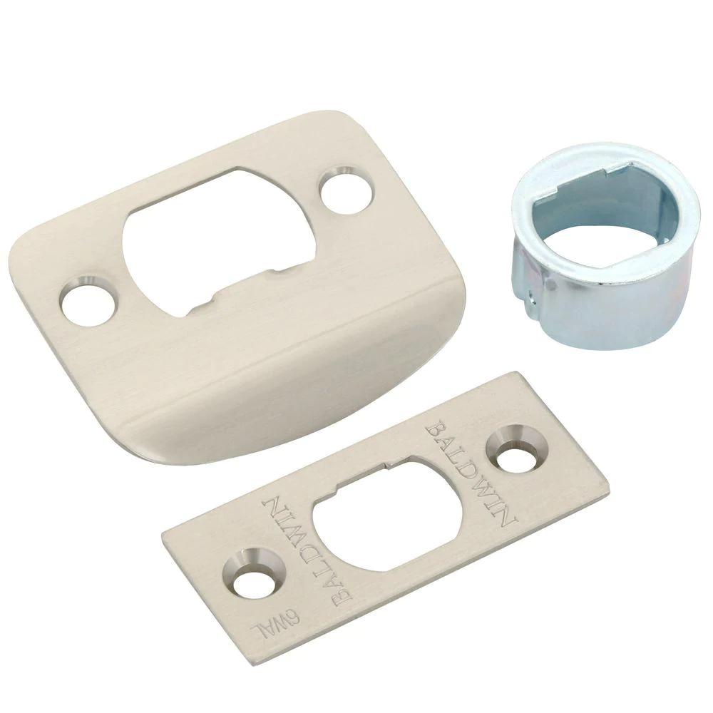Reserve Square Polished Chrome Privacy Bed/Bath Door Lever with Contemporary Square Rose