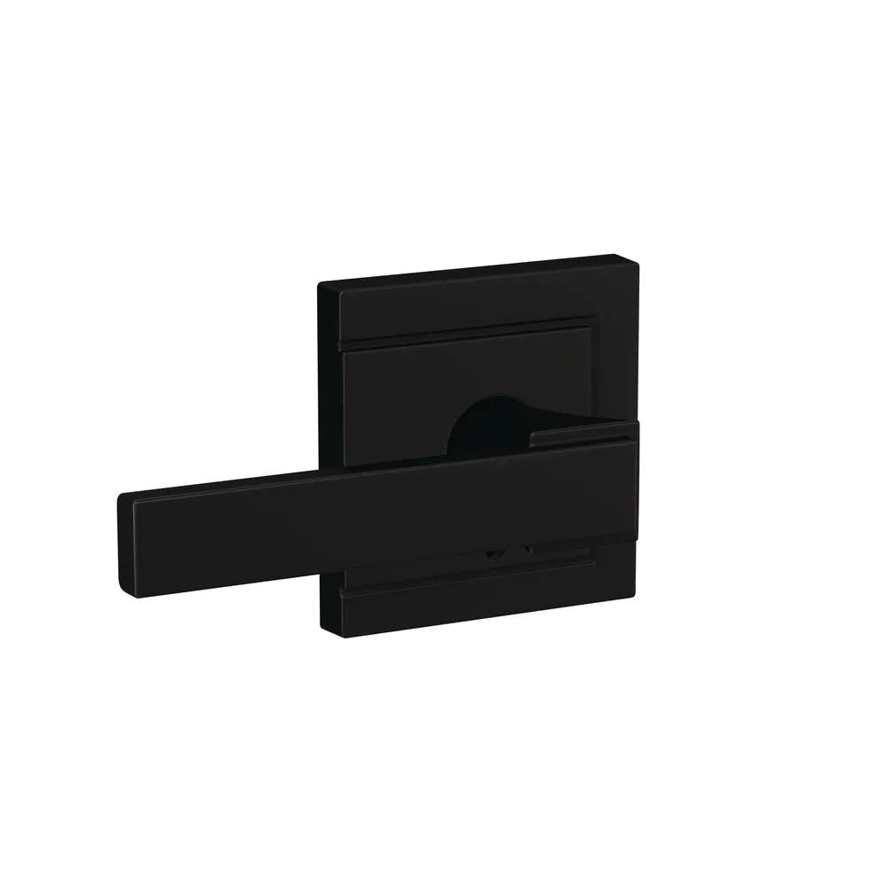 Custom Northbrook Matte Black Upland Trim Combined Interior Door Lever