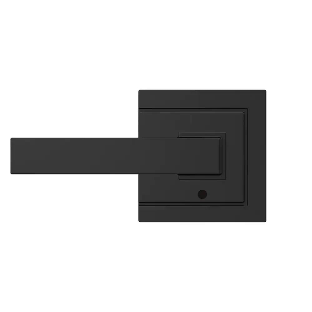 Custom Northbrook Matte Black Upland Trim Combined Interior Door Lever