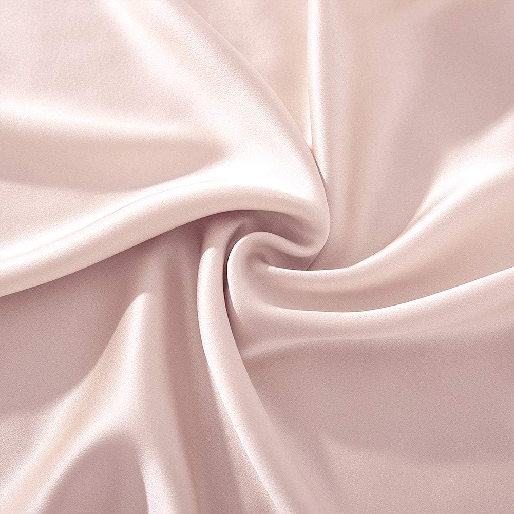 THXSILK Mulberry Silk Duvet Cover, 7A+ Top Grade Silk Comforter Cover, High End Collection Down Comforter Quilt Cover with Zipper Closure - Seamless, Ultra Soft, Durable, (Queen, Charming Pink)