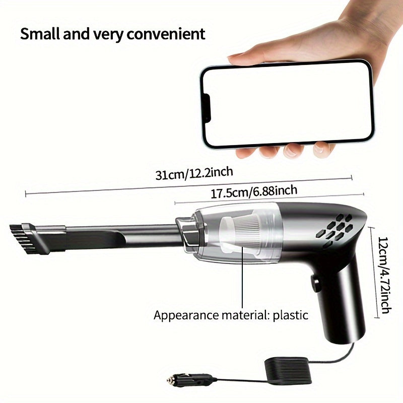 Car-mounted Vacuum Cleaner Super Suction High-power Car Hand-held Vacuum Cleaner With 12V Mini-home Interior