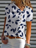 Casual Floral Print Short-sleeved Shirt