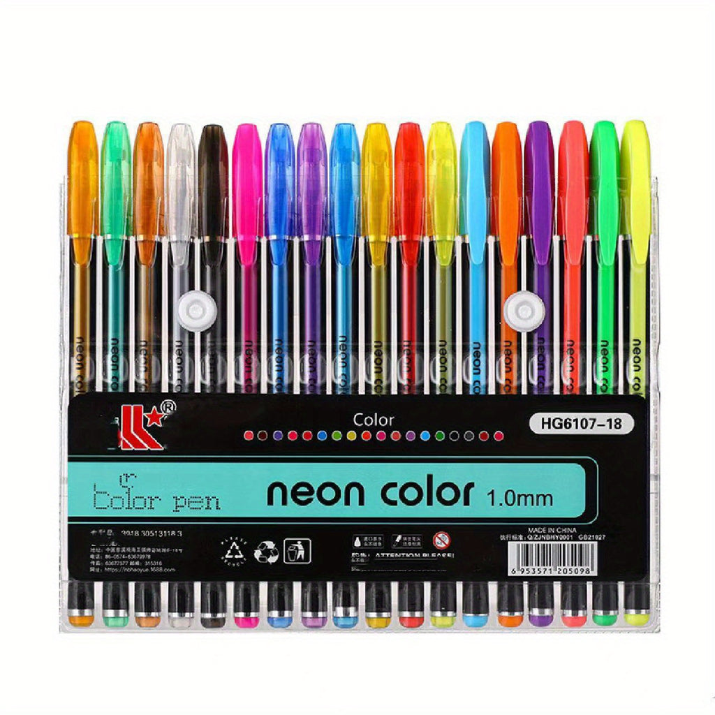 8/24/36/48/60/100pcsGelmushta Gel Pens Unique Colors (No Duplicates) Set For Adult Coloring Books Drawing With Case