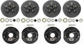 LIBRA 2 Sets Trailer 5 on 4.5" B.C. Hub Drum Kits with 10" x2-1/4 Electric Brakes for Tandem 3500 Lbs Axles
