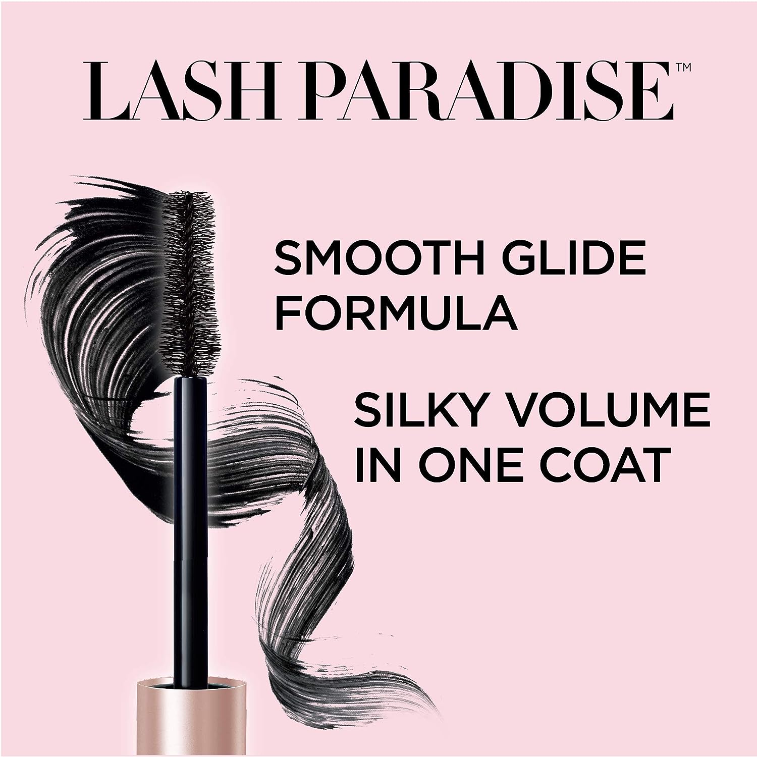 L'Oreal Paris Voluminous Makeup Lash Paradise Mascara, Voluptuous Volume, Intense Length, Feathery Soft Full Lashes, No Flaking, No Smudging, No Clumping, Black Brown, 2 Count, Packaging May Vary