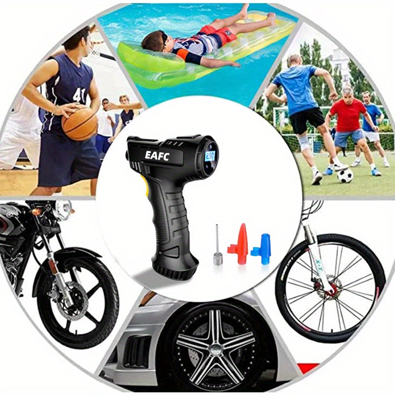 Wireless Car Air Pump Compressor Automatic 120W Mini Rechargeable Portable Cordless Tire Inflator Equipment Digital Display Pump For Machine