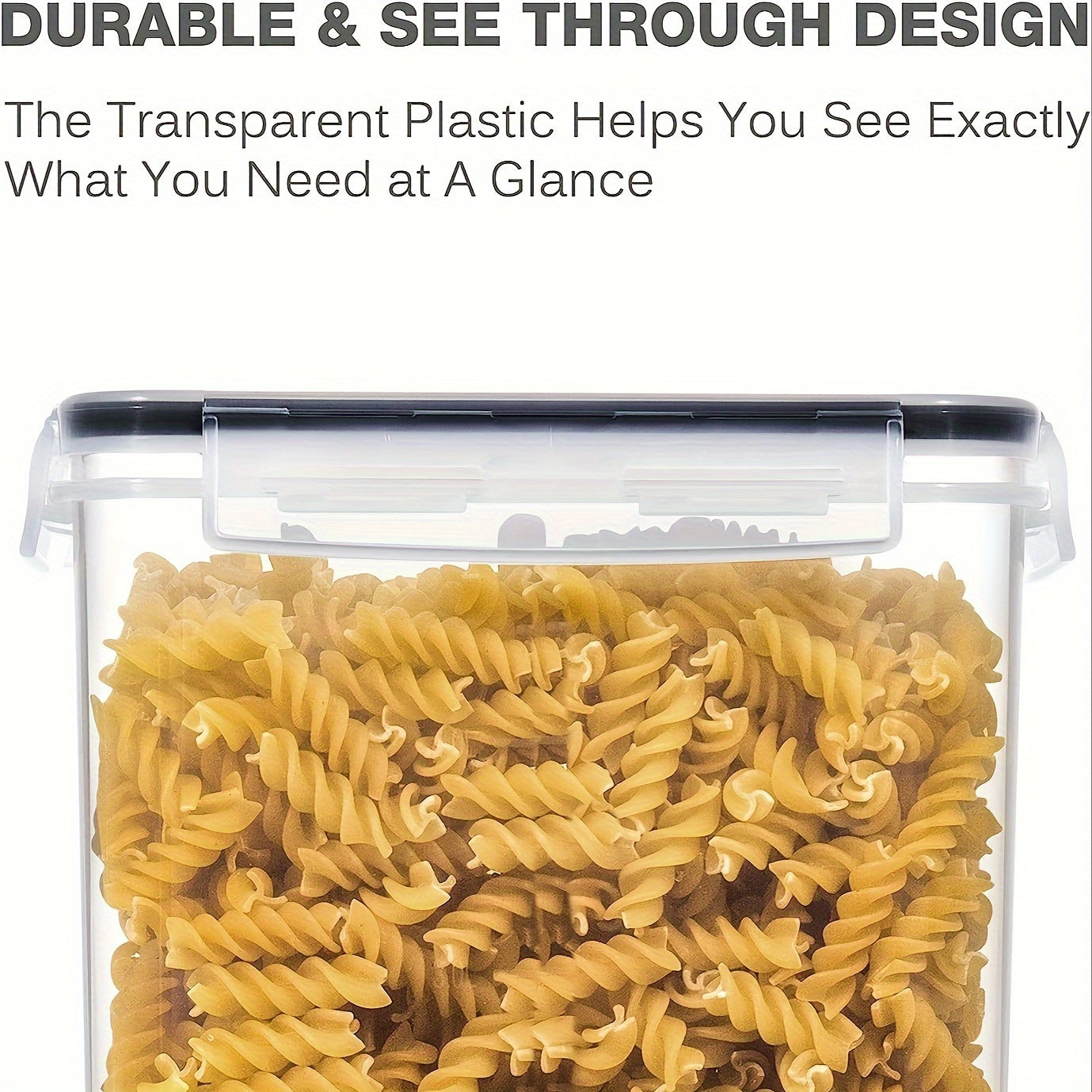 4/8/10pcs Airtight Food StoraContainers Set With Lids,BPA Plastic Kitchen And Pantry Organization Canisters For Cereal Flour,Sugar,with Labels