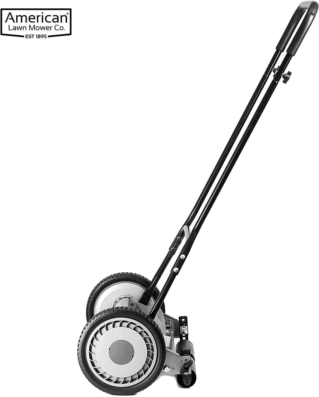 American Lawn Mower Company 1815-18 18-Inch 5-Blade Push Reel Lawn Mower, 18-Inch, 5-Blade, Black