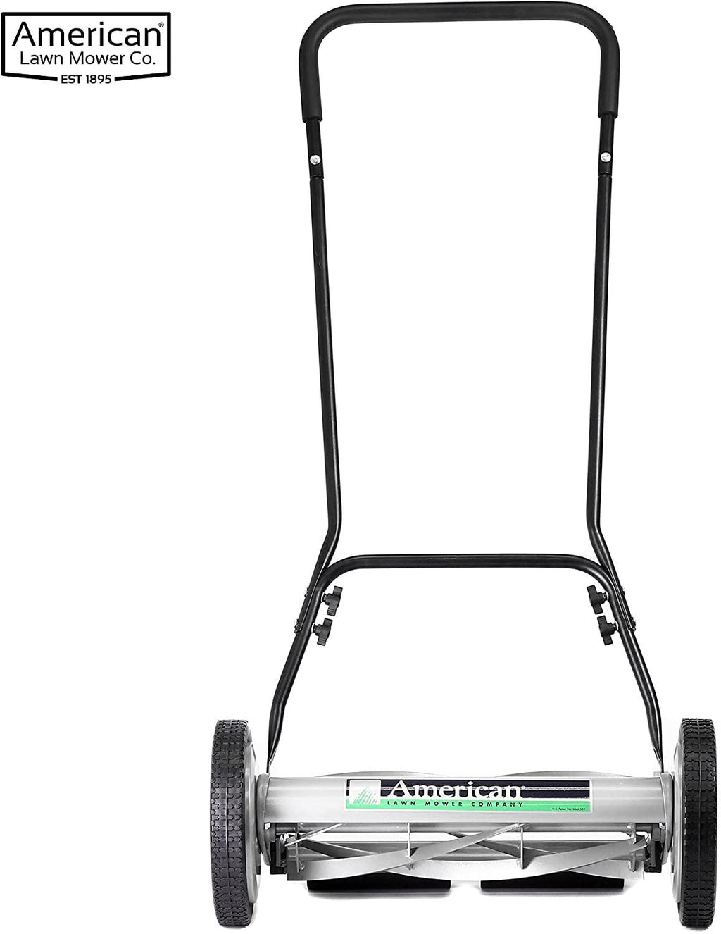 American Lawn Mower Company 1815-18 18-Inch 5-Blade Push Reel Lawn Mower, 18-Inch, 5-Blade, Black