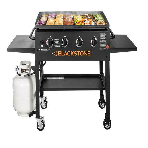 Gas Griddle Grill  Propane 36 In CooStation 4 Burner Backyard NEW