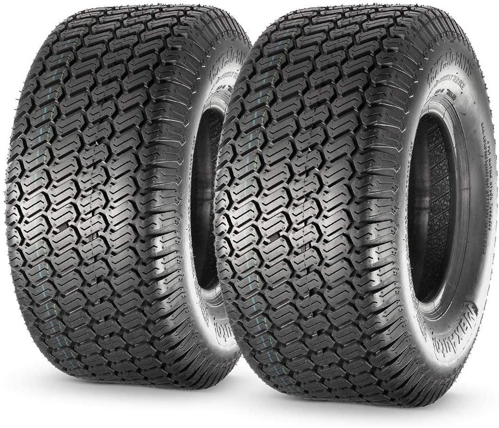 MaxAuto 18X7.50-8 18x7.5x8 Turf Saver Lawn Mower Tire 4PR, Set of 2