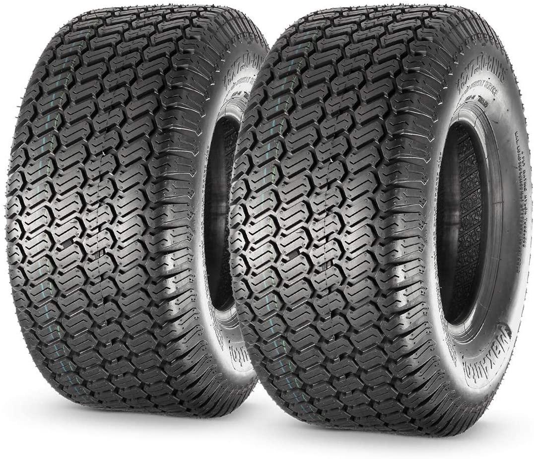 MaxAuto 18X7.50-8 18x7.5x8 Turf Saver Lawn Mower Tire 4PR, Set of 2